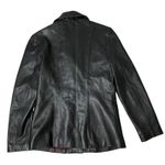 GOYA BARCELONA Black Leather Jacket Blazer Buttery Soft Lined Womens Size Medium Photo 6