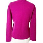 White + Warren waffle texturized cashmere sweater fuchsia pink sz S Photo 1