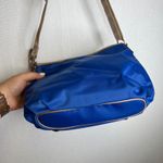 Dana Buchman Blue Crossbody Bag with Gold Trim Details Purse Handbag Photo 2