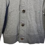 Hollister Y2K Womens Henley Hoodie Cardigan Size S Gray Button Up Jacket Preppy Photo 3