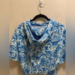 Ivory Ella  Andrea Tropical Hawaiian Cropped Hoodie Photo 3