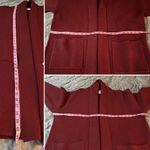 Red Dress Boutique  Lush Long Sleeve In My Cozy Era Oxblood Red Midi Cardigan M Photo 9