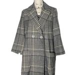 Black Label S. Oliver  SZ 8 oversized plaid blazer jacket Photo 2