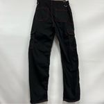Aphrodite  size 1 Black Cargo Pants Red Stitching grommets gothic Photo 1