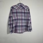 Merona  Lavender Pink Plaid Button Down Collared Shirt Size Extra Large Photo 40