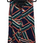 ZARA  Asymmetrical Stripe Sleeveless Button Shift Dress Photo 0