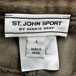 VTG St. John Sport by Marie Gray Velvet Pants Y2K Straight Pockets Zip Brown 4 Photo 1