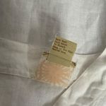 Chico's Vintage  White Linen Top Size 1‎ Medium Button Down Minimalist Coastal Photo 3