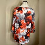 One World  Womens Fall Pumpkin Halloween 3/4 Sleeve Pullover Casual Shirt|Size:M Photo 2