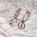 Urban Outfitters Dangle Peace Sign Earrings Photo 0