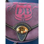 Dooney & Bourke Vintage Rare Purple Mini Cavalry Crossbody Punk Goth Bag Photo 9