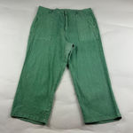 Kut From The Kloth Seafoam Green Linen Blend High Rise Cropped Pant 12 Photo 0