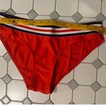 Xhilaration  (Medium bottom, Large top) Red Bikini with Red White & Blue Band Photo 11