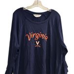 Flying Colors Virginia Cavaliers Women's Ruffle Sleeve Top Blue XL Photo 1