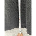 Maison Jules  Women's Dress Fit & Flare Black Beaded Yoke Size Small Solid Black Photo 3