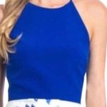 Badgley Mischka Belle  Blue Crop Top Size 10 Photo 1