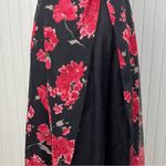 Vintage 90s Y2K Zum Zum by Niki Livas Chiffon Halter Full Gown Whimsygoth Gothic Black Size 2 Photo 3