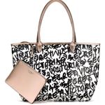Victoria's Secret  Black and Gold Urban Tote Photo 0