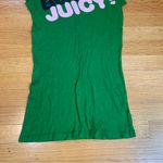 Juicy Couture Pam Gela Born Juicy Fitted Crew Neck T-Shirt Green Women's Petite Photo 1