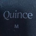 Quince Black Sleeveless Racerback Cami Yoga Gym Sports Bra Crop Tank Top Size M Size M Photo 2