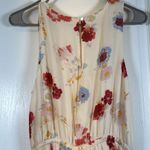 Lucky Brand  Painted Floral Maxi High Low Tie Belt Dress Size Med EUC #2506 Photo 6