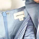 Song of Style Priscilla Pleated Midi Dress XS Lapis Blue Photo 5