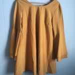 LYDFS Gold Mustard Sexy Rear V Strappy Bell Sleeve Top
Size M Size M Photo 0
