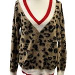 Lulus Women's Leopard Varsity Sweater Size M/L Photo 0