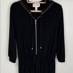 Joseph Ribkoff  Black Hooded Jogger Jumpsuit Photo 5
