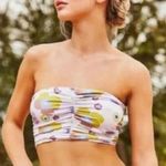 NEW Free People x Beth Richards delray 70’s floral bikini top, purple, size XS Purple Photo 0