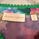 Sunny Leigh Floral Tiered Mini Babydoll Dress Women's M Green Feminine Dainty Photo 2