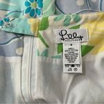 Lilly Pulitzer  White Label 6 Light Blue Yellow White King Crab Printed Skirt Photo 3