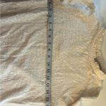 Loft Cream lace Long Sleeve Mock Neck Shirt Size XS Photo 8
