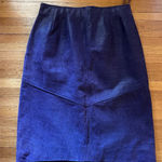 wilson's leather Vintage W by Wilson’s Purple Textured Midi Leather Skirt, Size 14 Photo 0