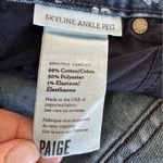 Paige Y2K  White Rose Skyline Ankle Peg Jeans Size 27 Photo 12
