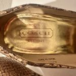Coach  Chelsey Natural Snake-Embossed Leather Round Toe Pumps High Heels Size 9 Photo 8