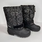Kamik  snow boots women's 6 black white swirl insulated waterproof winter ankle Photo 1