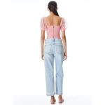 Alice + Olivia Eliana Smocked Crop Top Size XS in Pink Photo 14