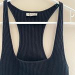 Free People  Initimately Black Tank Cami Intimately Ribbed Knit Top Size large Photo 2