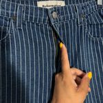 Reformation MacGraw Flare Jeans in Mesa Stripe Raw Hem Size 30 Photo 6