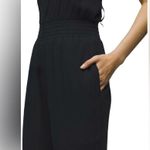 prAna NWT Women’s Fernie Wide Leg Jumpsuit Black M Photo 3