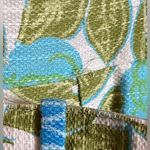 1950’s vintage Mode O’Day Blue and Green Floral Day Dress Photo 8