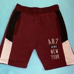 Aeropostale shorts cotton color block 2 pockets elastic waistband vintage size S Photo 0