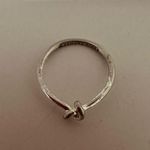 Kendra Scott Presleigh Silver Love Knot Ring Size 7.5 Photo 3