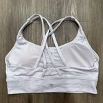 Lululemon Sports Bra Women's 10 Light Pink Strappy Support Sports Bra Square Tag Photo 1