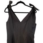 Kate Spade Linen Tie Jumpsuit In Black Photo 5