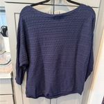 Market & Spruce Navy Cable Knit Dolman Sweater XL Photo 10