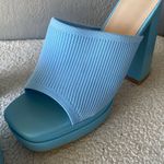 Elegant Blue Women's Platform Heels New Size 10 Photo 8