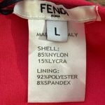 Fendi NWT Pink Logo One-Shoulder Cutout One Piece Swimsuit Size Large Photo 9