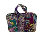 Vera Bradley NWOT Heather Quilted Paisley Floral Travel bag With Handles, hook Photo 1